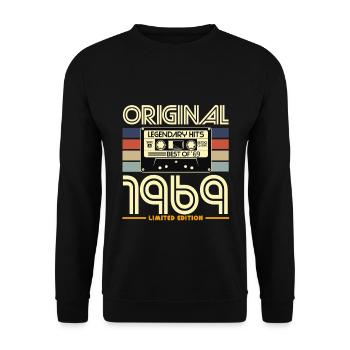 Original 1969 Limited Edition - Unisex Pullover - Schwarz - Vorne - Alina (178cm) & Michal (187cm)