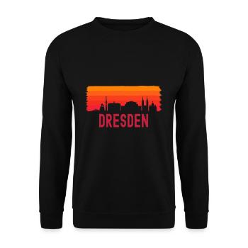 Dresden - Unisex Pullover - Schwarz - Vorne - Alina (178cm) & Michal (187cm)