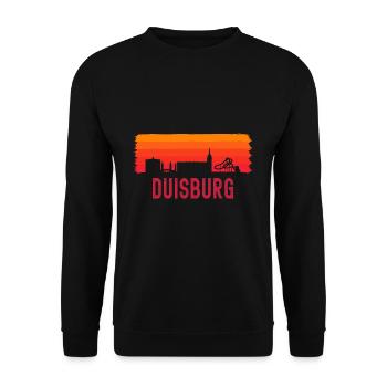Duisburg - Unisex Pullover - Schwarz - Vorne - Alina (178cm) & Michal (187cm)