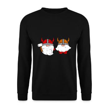 Norway - Unisex Sweatshirt - black - Front - Alina (178cm) & Michal (187cm)