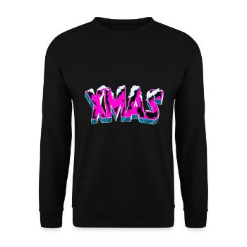 x mas outfit - Unisex Pullover - Schwarz - Vorne - Alina (178cm) & Michal (187cm)