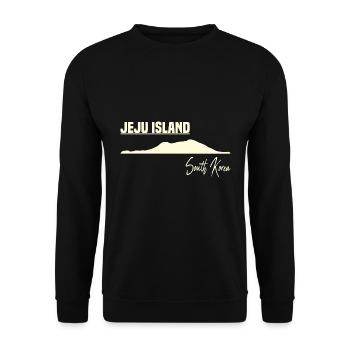 Jeju Island South Korea - Unisex Pullover - Schwarz - Vorne - Alina (178cm) & Michal (187cm)