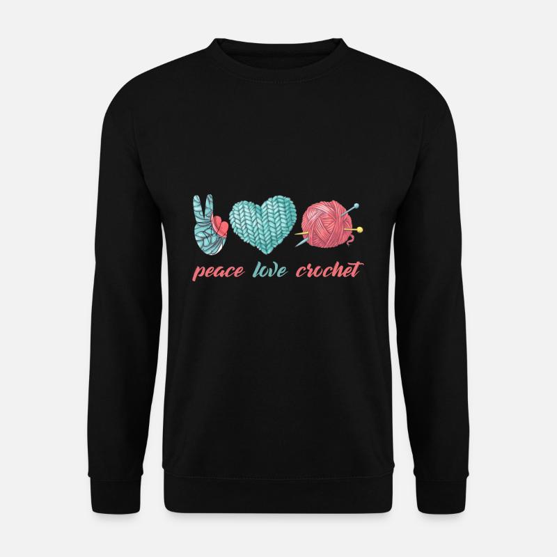 Häkeln - Unisex Pullover - Schwarz