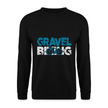 Vélo de gravier / Vélo de sport - Sweat-shirt Unisexe - noir - Devant - Alina (178cm) & Michal (187cm)
