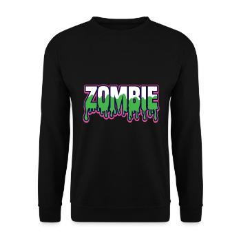 Horreur, Zombie, Halloween Design - Sweat-shirt Unisexe - noir - Devant - Alina (178cm) & Michal (187cm)