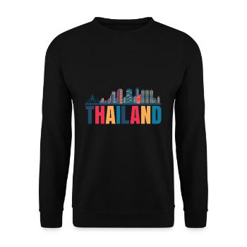 Thailand - Unisex Pullover - Schwarz - Vorne - Alina (178cm) & Michal (187cm)