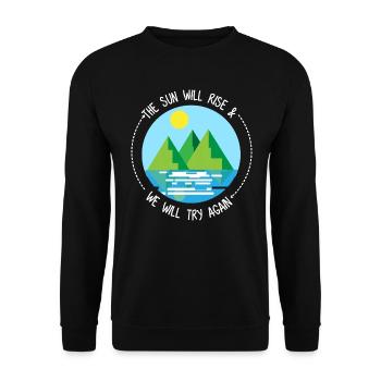 nature - Sweat-shirt Unisexe - noir - Devant - Alina (178cm) & Michal (187cm)