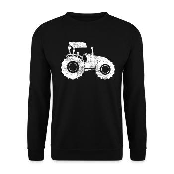 Tracteur agricole - Sweat-shirt Unisexe - noir - Devant - Alina (178cm) & Michal (187cm)