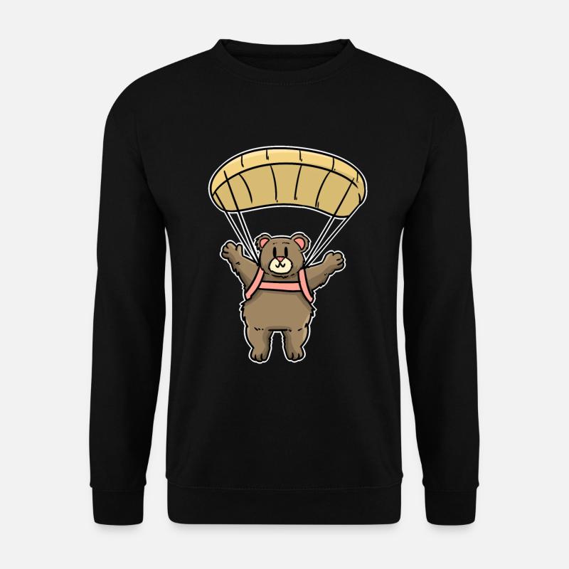 Ours Parapente - Sweat-shirt Unisexe - noir
