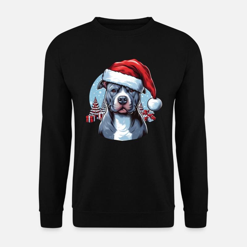 Pitbull Weihnachtsgeschenke - Unisex Pullover - Schwarz