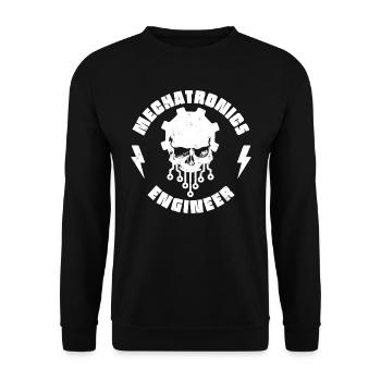 Mechatroniker - Unisex Pullover - Schwarz - Vorne - Alina (178cm) & Michal (187cm)