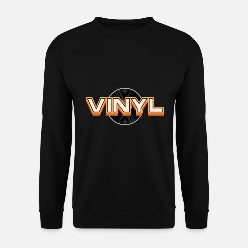 vinyl platte dj deejay scratch musik oldschool Fun - Unisex Pullover - Schwarz