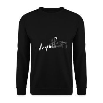 roller coaster - Unisex Sweatshirt - black - Front - Alina (178cm) & Michal (187cm)