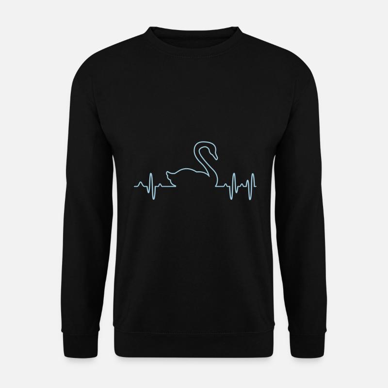 Schwan - Unisex Pullover - Schwarz