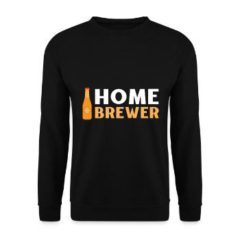 Home Brewer Beer Making Brewery / Brauer, Mälzer - Unisex Pullover - Schwarz - Vorne - Alina (178cm) & Michal (187cm)
