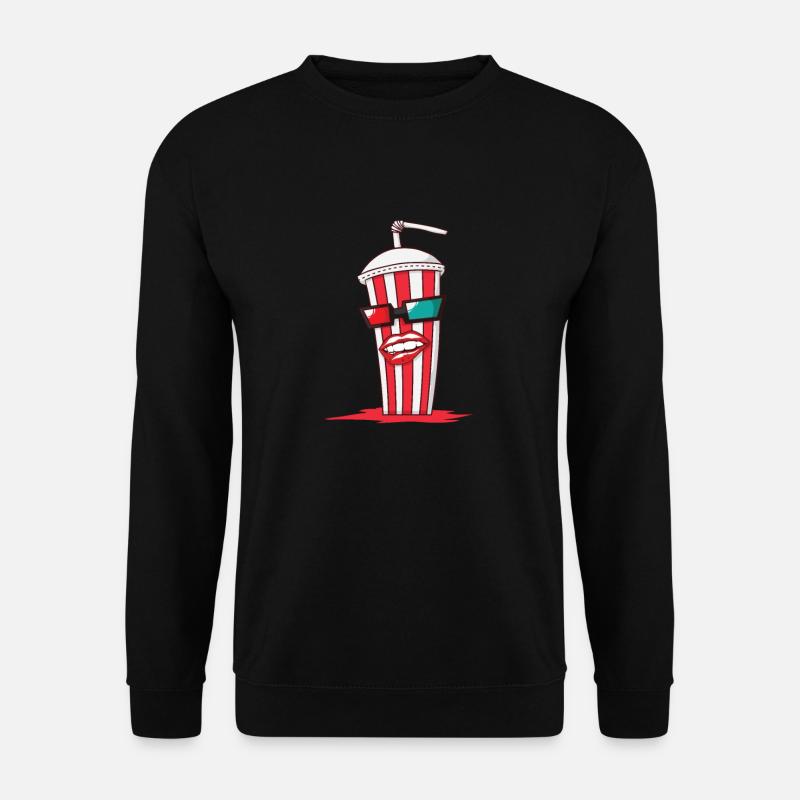 Cola mit Sonnenbrille im Partnerlook - Unisex Pullover - Schwarz