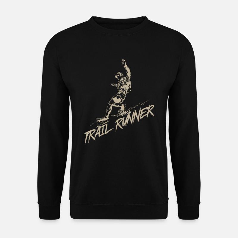 Trail Runner Joggen am Berg - Unisex Pullover - Schwarz