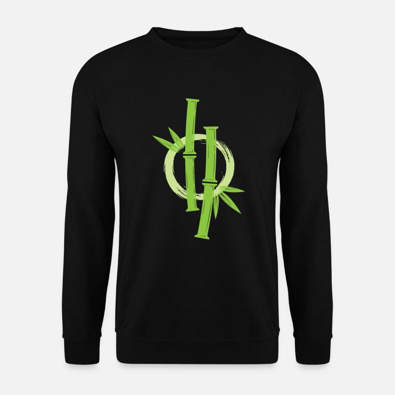 Cercle japonais Enso en bambou - Sweat-shirt Unisexe - noir