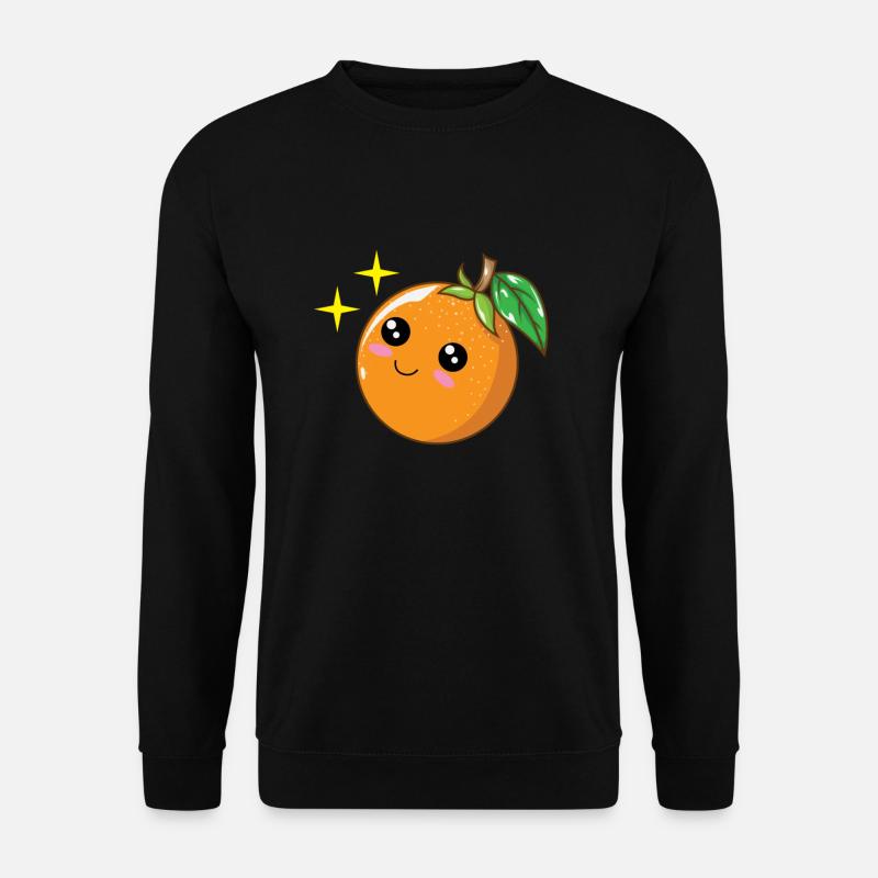 Mandarine Orange - Unisex Pullover - Schwarz