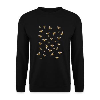 Beekeeper Bees Honey - Unisex Sweatshirt - black - Front - Alina (178cm) & Michal (187cm)