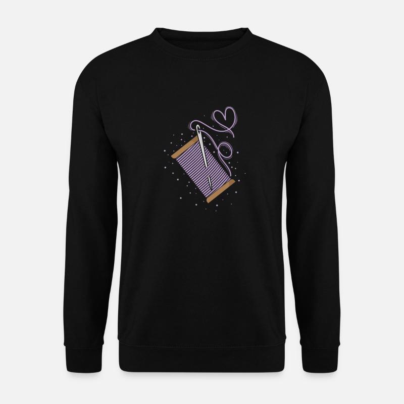 Nähen Pfaden Rolle - Unisex Pullover - Schwarz
