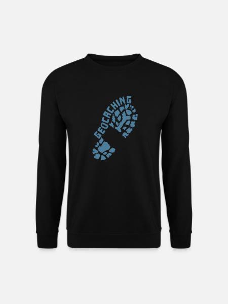 Geocaching empreinte chaussures - Sweat-shirt Unisexe - noir