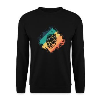 Brasses de bière houblon belle plante - Sweat-shirt Unisexe - noir - Devant - Alina (178cm) & Michal (187cm)