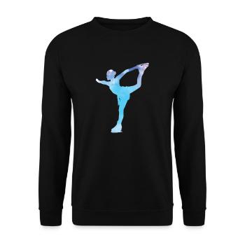 Patinage artistique Patinage sur glace - Sweat-shirt Unisexe - noir - Devant - Alina (178cm) & Michal (187cm)
