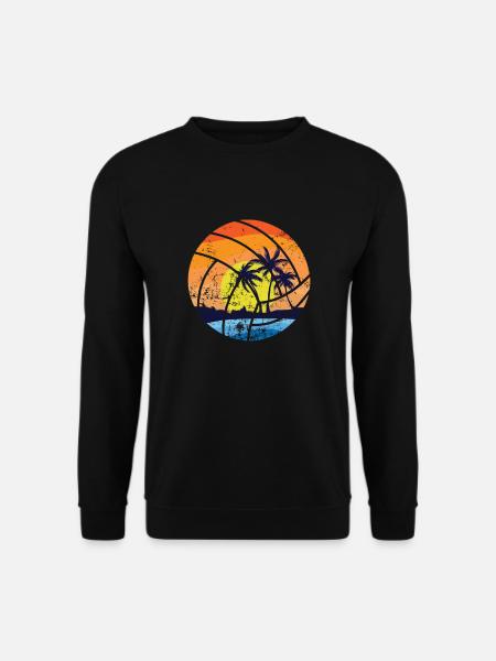 Beachvolleyball Profi Team Spieler Sand - Unisex Pullover - Schwarz