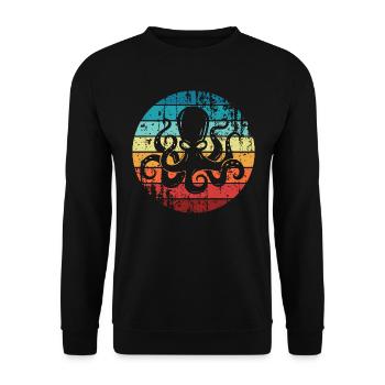 poulpes poulpes calmars - Sweat-shirt Unisexe - noir - Devant - Alina (178cm) & Michal (187cm)