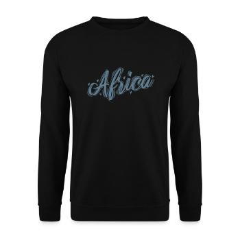 Afrika Kontinent Land Karte Erde - Unisex Pullover - Schwarz - Vorne - Alina (178cm) & Michal (187cm)