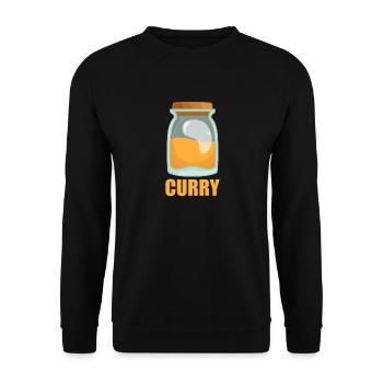 curry spice flavor food cooking - Unisex Sweatshirt - black - Front - Alina (178cm) & Michal (187cm)