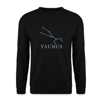 Star constellation Zodiac sign Taurus - Unisex Sweatshirt - black - Front - Alina (178cm) & Michal (187cm)