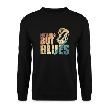 Nothing but Blues Music Trumpet - Unisex Sweatshirt - black - Front - Alina (178cm) & Michal (187cm)