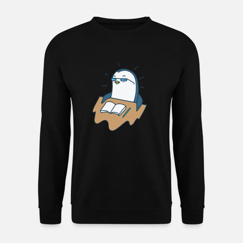 Penguin learning Antarctica bird - Unisex Sweatshirt - black