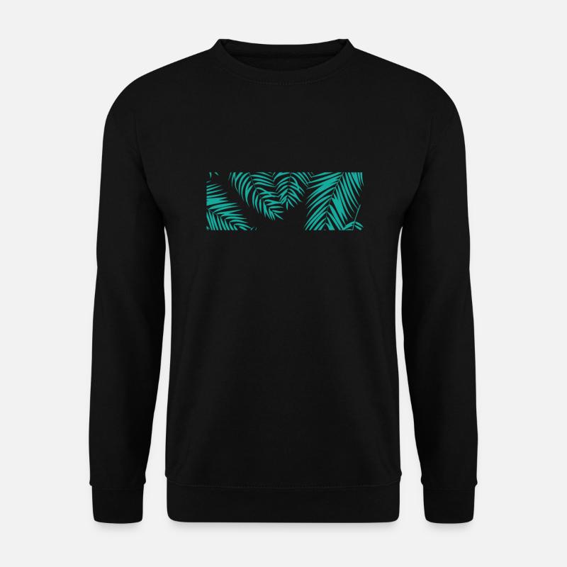 Palm Leaves Tree Holiday Beach - Unisex Sweatshirt - black
