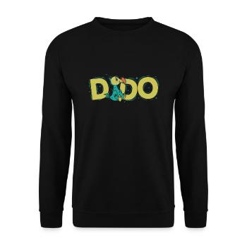 Dodo bird from Mauritius - Unisex Sweatshirt - black - Front - Alina (178cm) & Michal (187cm)