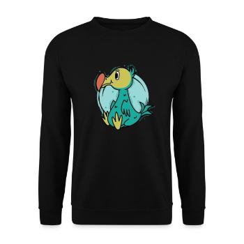 Dodo Bird of Mauritius Island - Unisex Sweatshirt - black - Front - Alina (178cm) & Michal (187cm)