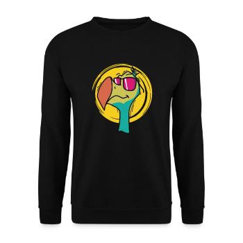 cool dodo bird from Mauritius - Unisex Sweatshirt - black - Front - Alina (178cm) & Michal (187cm)