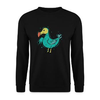 cute dodo bird from Mauritius - Unisex Sweatshirt - black - Front - Alina (178cm) & Michal (187cm)