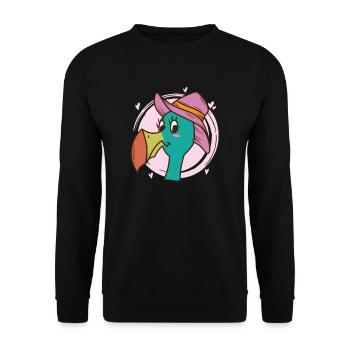 joli oiseau dodo coccinelle de l’île Maurice - Sweat-shirt Unisexe - noir - Devant - Alina (178cm) & Michal (187cm)