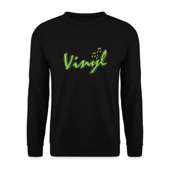 Vinyle avec partitions Enregistrer de la musique - Sweat-shirt Unisexe - noir - Devant - Alina (178cm) & Michal (187cm)