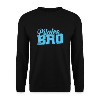 Pilates Bro Fitness Powerhouse Training - Unisex Sweatshirt - black - Front - Alina (178cm) & Michal (187cm)