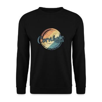 Cornhole Vibes Game Hobby - Unisex Sweatshirt - black - Front - Alina (178cm) & Michal (187cm)