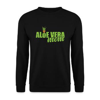 Aloe Vera Mom Heilpflanze Medizin Kosmetik - Unisex Pullover - Schwarz - Vorne - Alina (178cm) & Michal (187cm)