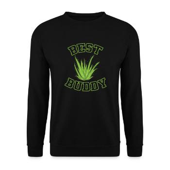 Best Buddy Aloe Vera Skin Miracle Cure - Sweat-shirt Unisexe - noir - Devant - Alina (178cm) & Michal (187cm)