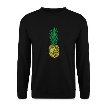 Ananas fruits tropicaux sucrés - Sweat-shirt Unisexe - noir - Devant - Alina (178cm) & Michal (187cm)