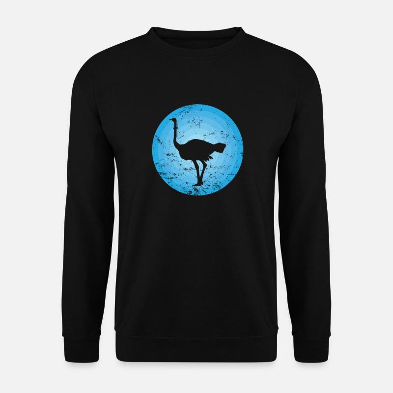 Bird ostrich fast large bird - Unisex Sweatshirt - black