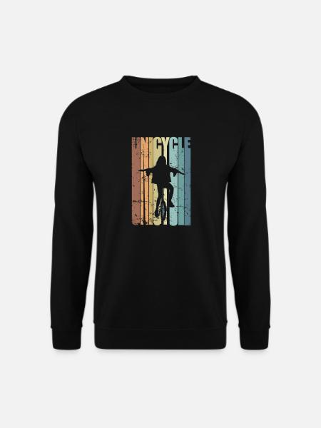Unicycle Einrad Balance Freestyle - Unisex Sweatshirt - black