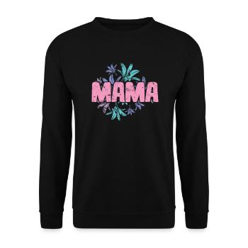 Thank you mom mom mother's day - Unisex Sweatshirt - black - Front - Alina (178cm) & Michal (187cm)